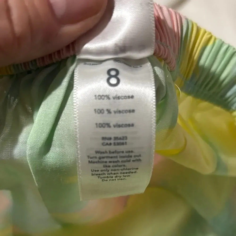 Carter’s Pastel 8 Ruffle Wrap Skirt bow waist accent high lo hemline ruffle nwt